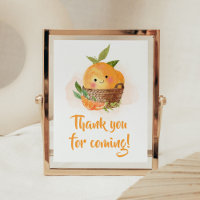 Orange Citrus Little Cutie Thank you for Coming