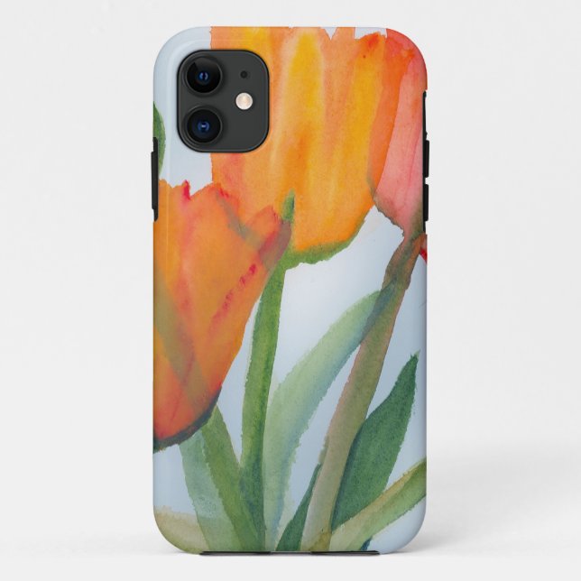 Orange Citrus Tulips Case-Mate iPhone Case (Back)
