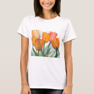 Orange Citrus Tulips T-Shirt