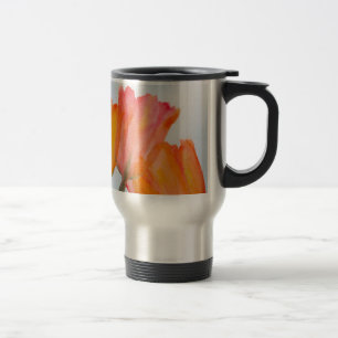 Orange Citrus Tulips Travel Mug