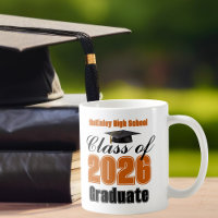 Orange Class of 2026 Graduation Keepsake