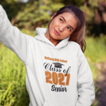 Orange Class of 2027 Senior Custom High School