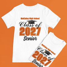 Orange Class of 2027 Senior Custom High School