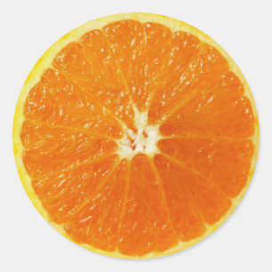Orange Classic Round Sticker