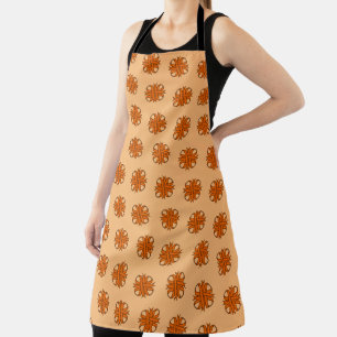 Orange Clover Ribbon by Kenneth Yoncich Apron