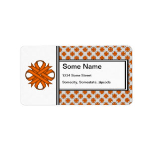 Orange Clover Ribbon by Kenneth Yoncich Label