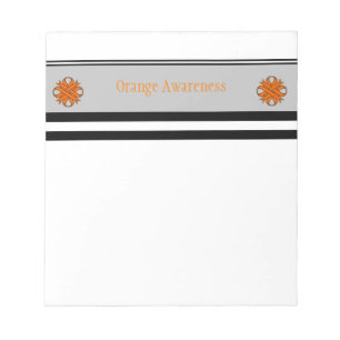 Orange Clover Ribbon by Kenneth Yoncich Notepad