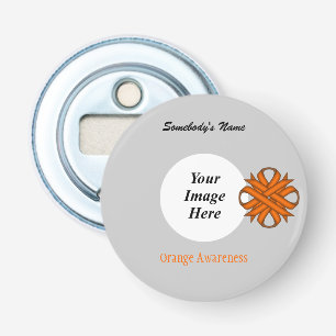 Orange Clover Ribbon Template by Kenneth Yoncich Bottle Opener