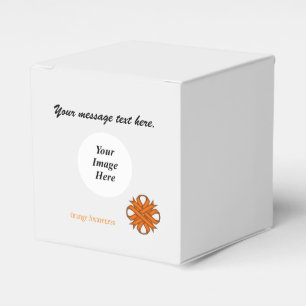 Orange Clover Ribbon Template by Kenneth Yoncich Favor Box