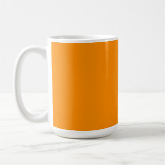 Orange coffee mug