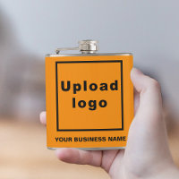 Orange Color Business Marque sur flacon enveloppé