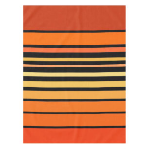 Orange Color Lines Palette Tablecloth