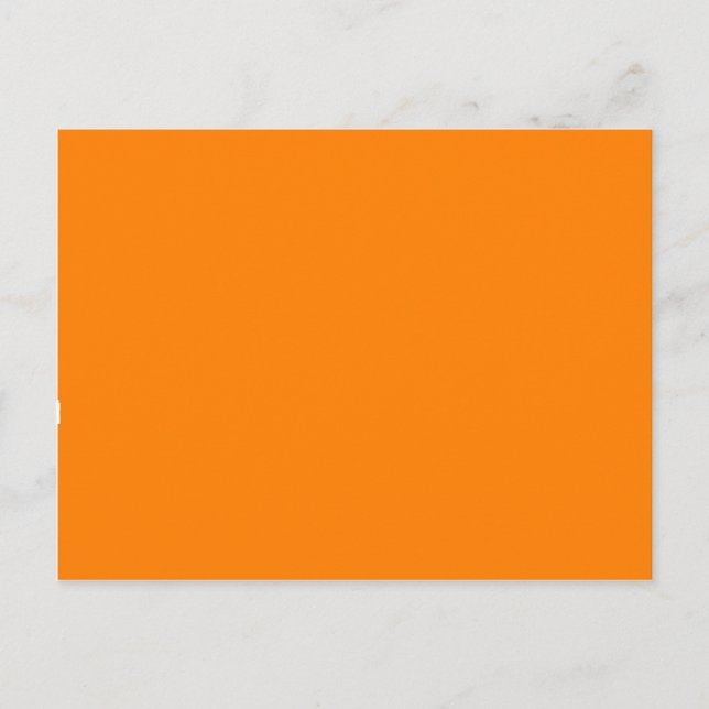 Orange Colour Customized Designer Postcard (Front)