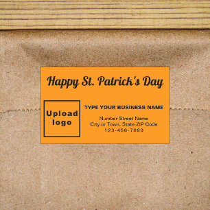 Orange Colour Saint Patrick Business Sticker