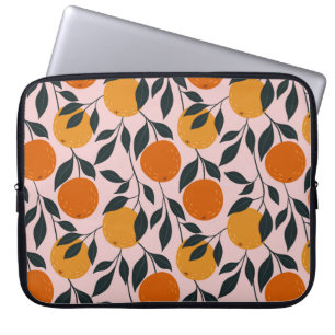 Orange colourful seamless pattern. orange pattern. laptop sleeve
