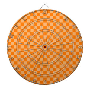 Orange Combination Chequerboard by Shirley Taylor Dartboard