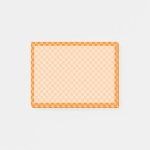 Orange Combination Chequerboard by Shirley Taylor Post-it Notes