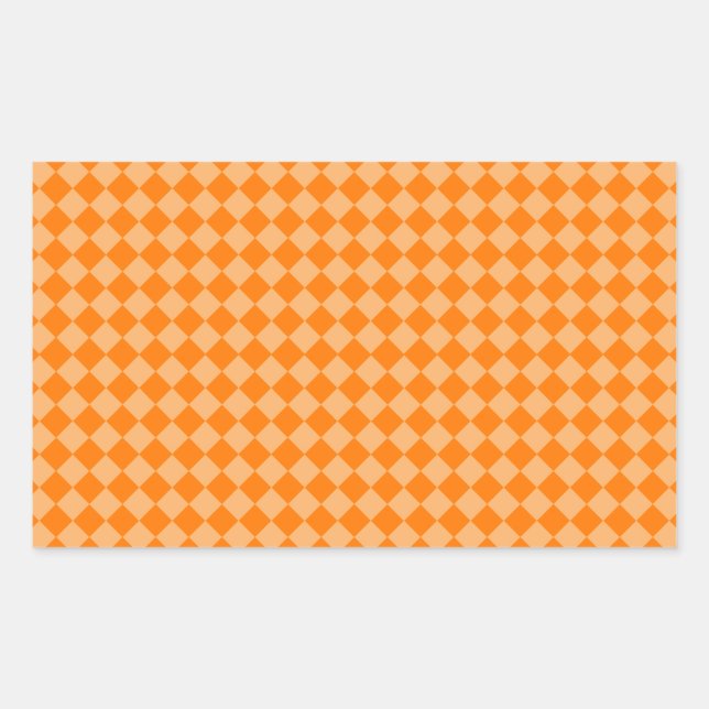 Orange Combination Diamond Pattern by STaylor Sticker (Front)