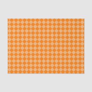 Orange Combination Diamond Pattern by STaylor Tissue Paper