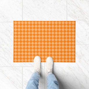 Orange Combination Diamond Pattern STaylor Doormat