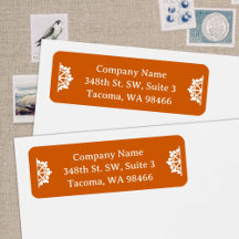 Orange Company Holiday Snowflakes Mailing Address