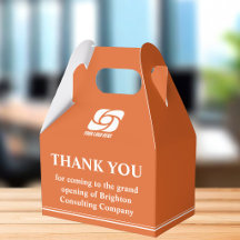 Orange Company Logo Business Grand Opening
