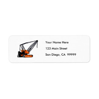 Orange Construction Crane