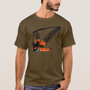 Orange Construction Crane T-Shirt