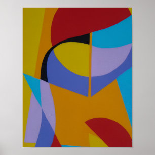 Orange Contemporary Decor Art Print
