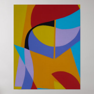 Orange Contemporary Decor Art Print