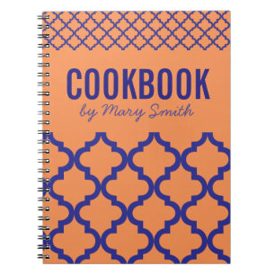 Orange CookBook With Custom Cover Notebook
