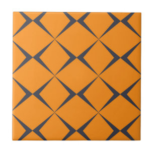 Orange, cool, simple, trendy, chevron shapes tile