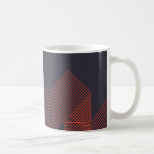Orange cool  simple trendy decorative illustration coffee mug