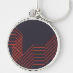 Orange cool  simple trendy decorative illustration keychain