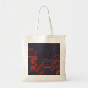 Orange cool simple trendy decorative illustration tote bag