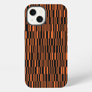 Orange, cool, trendy, modern geometric graphic art iPhone 13 case
