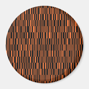 Orange, cool, trendy, modern geometric graphic art magnet