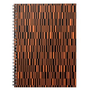 Orange, cool, trendy, modern geometric graphic art notebook