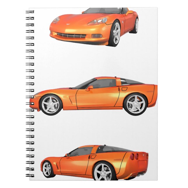 Orange Corvette: Notebook (Front)