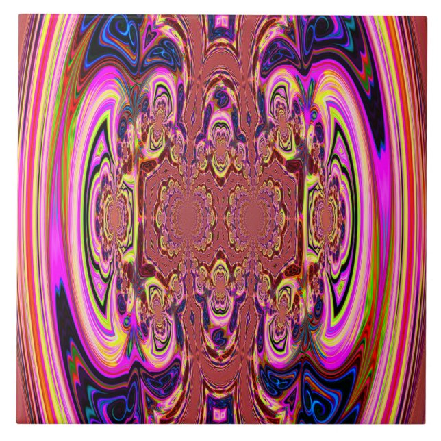 Orange Cosmic Spectacular Tile (Front)