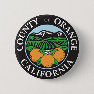 Orange County 2 Inch Round Button