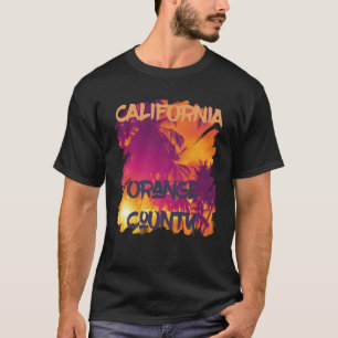 Orange County Beach Palm trees California Vacation T-Shirt