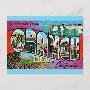 Orange County CA Postcard