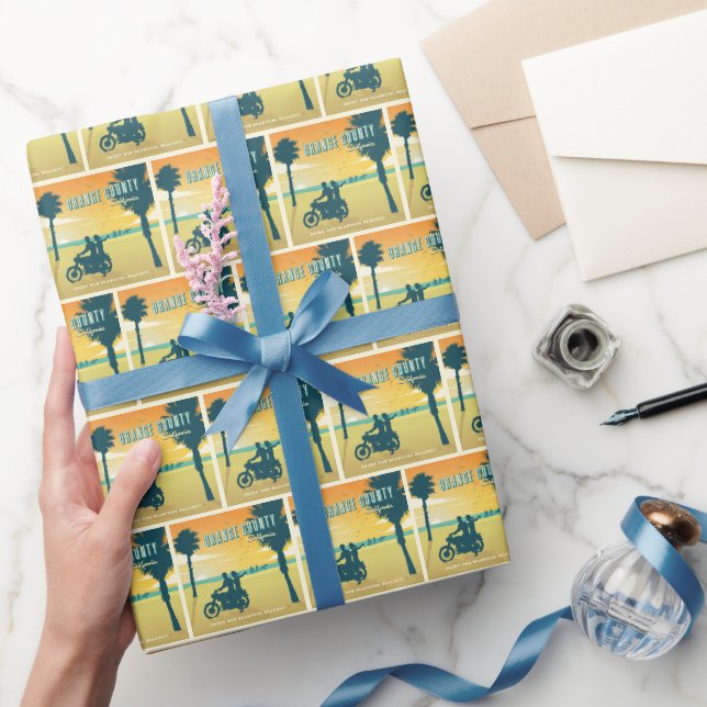 Orange County, California Beaches Wrapping Paper (Gifting)