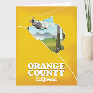Orange County California Travel poster Card