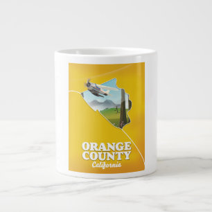 Orange County California Travel poster Large Coffee Mug