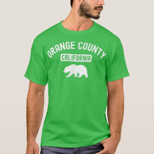 Orange County California USA Flag Cali Bear Retro T-Shirt
