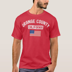 Orange County California USA Flag Cali Bear Retro  T-Shirt
