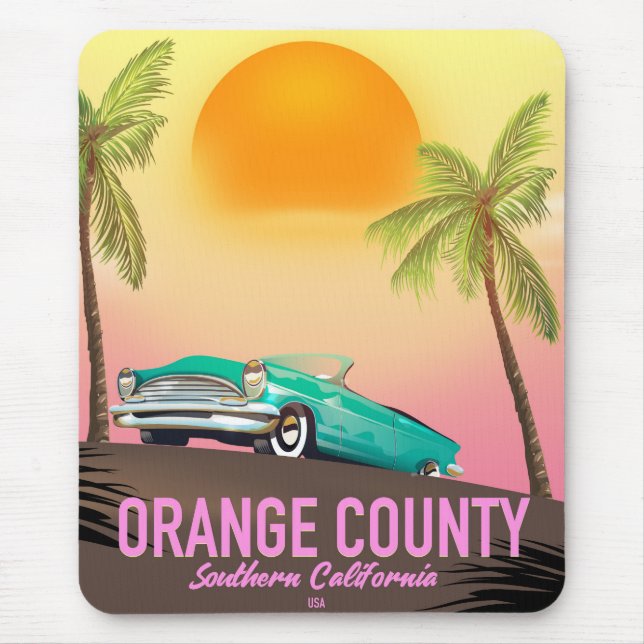 orange county California USA Mouse Pad (Front)