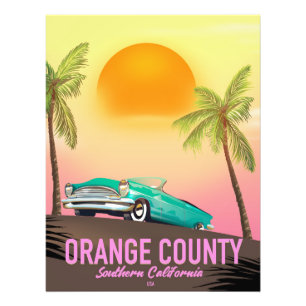 orange county California USA Photo Print